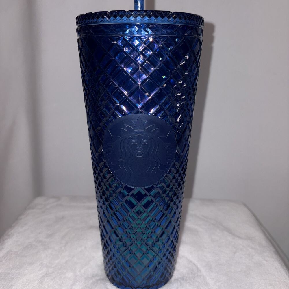 NEW Starbucks | 2022 Holiday Blue Azure Iridescent Venti Tumbler Cup 24oz NWT